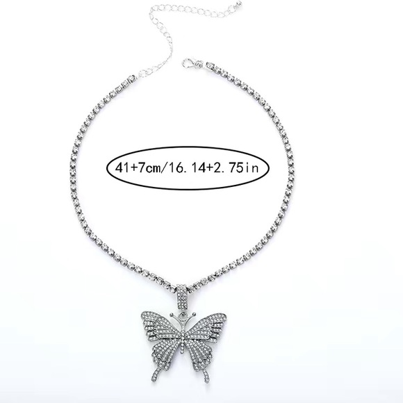 Butterfly Pendant Necklace - Picture 5 of 6